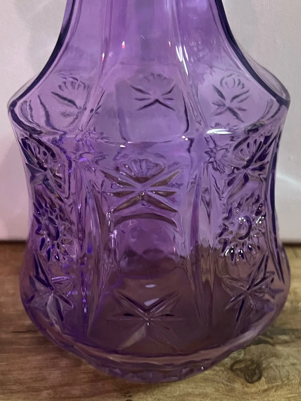 Purple Decorative Glass Vase - Brand Unspecified